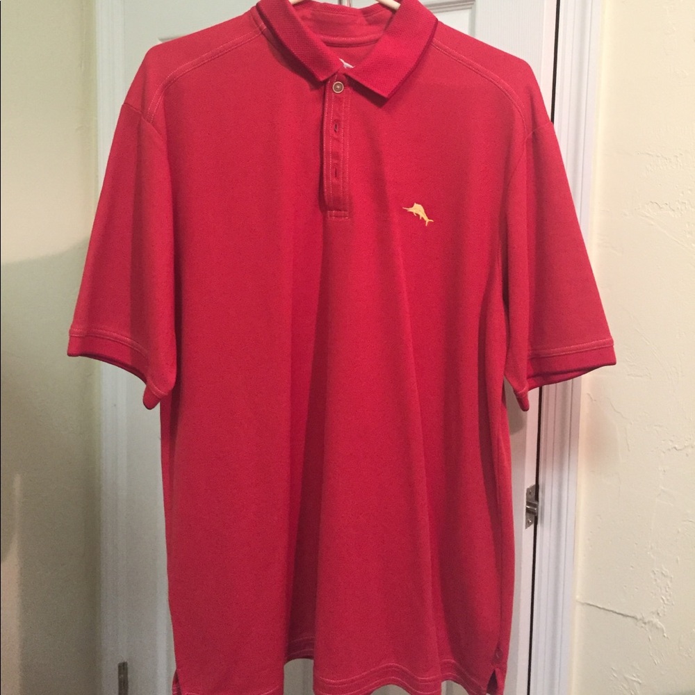 Tommy Bahama Men's red polo shirt sz lg