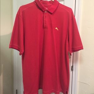 Tommy Bahama Men's red polo shirt sz lg