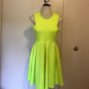 Lime Skater Dress
