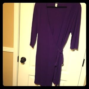 Old Navy Purple Wrap Dress