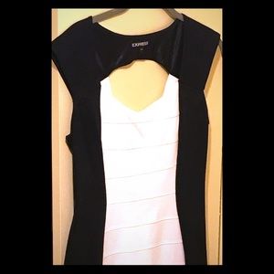Express Black and white dress. Size 8