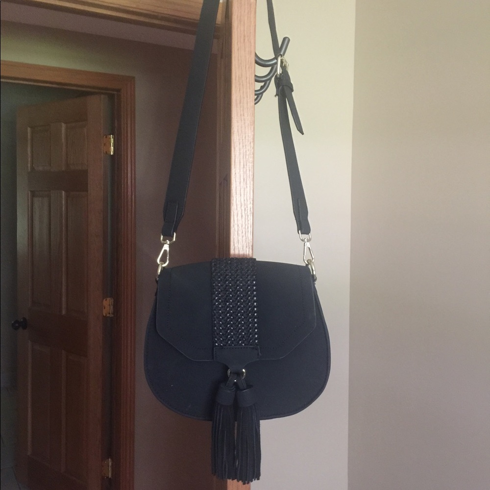 NWOT Faux Suede Crossover Bag