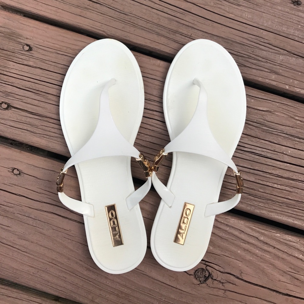 White Aldo Shoes (Size 6.5)