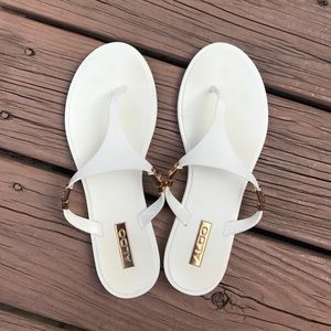 White Aldo Shoes (Size 6.5)