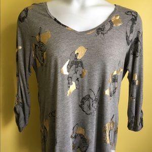 Anthropologie Porridge Bunny Top Sullivan Anlyan L