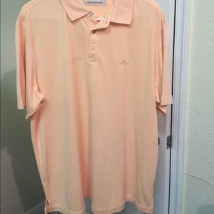 Men's Tommy Bahama Melon colored polo sz lg