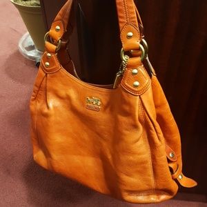 Orange Coach Purse