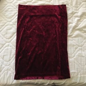 F21 Velvet Skirt
