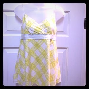 2/25$ deal Jcrew Yellow and white striped shirt
