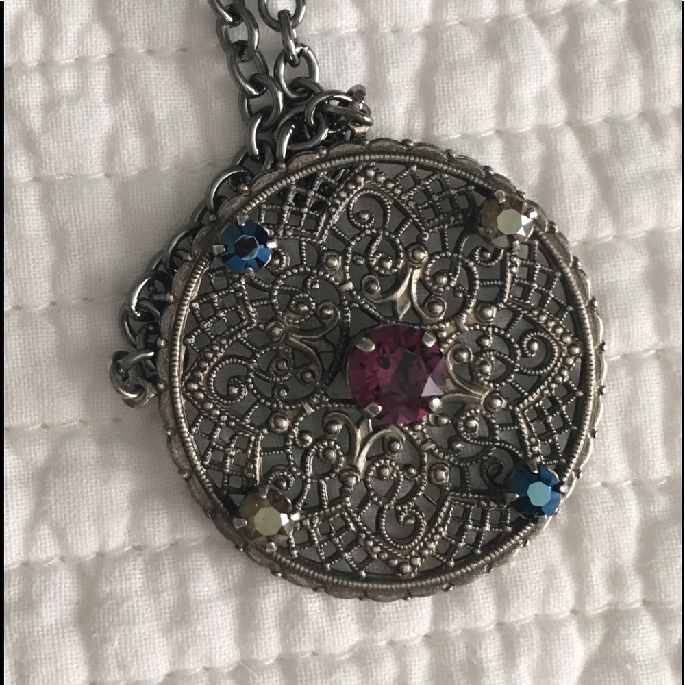 Sabika Long 4 Stone Necklace