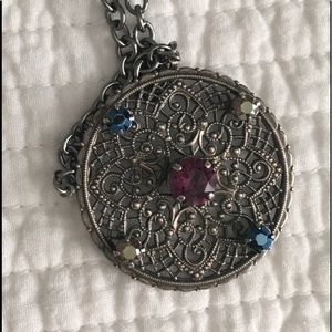 Sabika Long 4 Stone Necklace