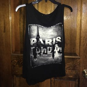 black muscle tank top