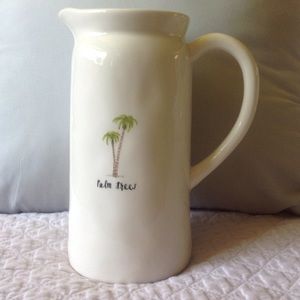 Rae Dunn Palm Tree Pitcher