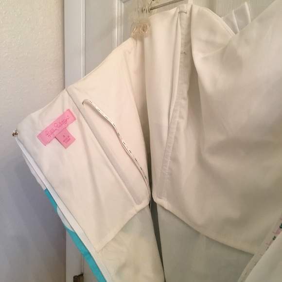 NWT Strapless Tropical Print Lilly Pulitzer Dress - Picture 4 of 6