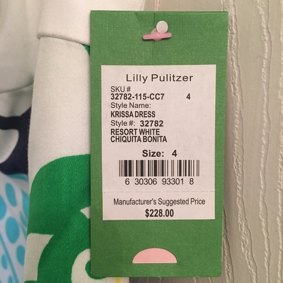 NWT Strapless Tropical Print Lilly Pulitzer Dress - Picture 6 of 6