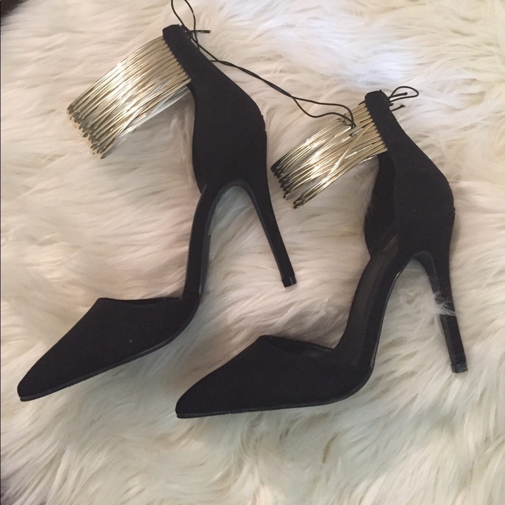 🔥chrome ankle strap heels🔥 NO OFFERS FINAL PRICE