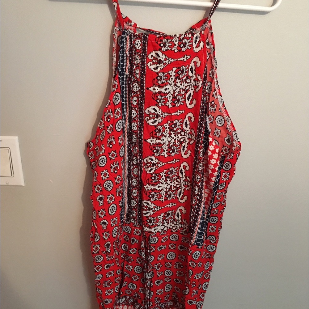 Summer Romper with Open Back
