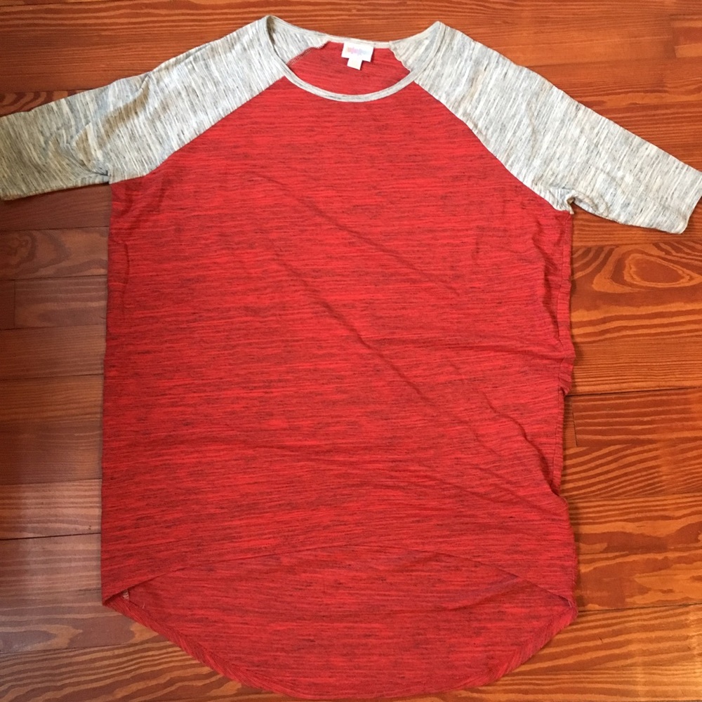 Lularoe xxs Irma red baseball style new!