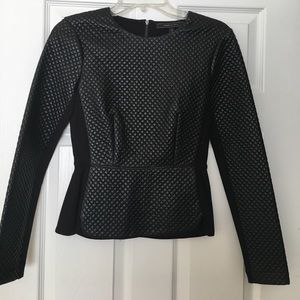 BCBG peplum top