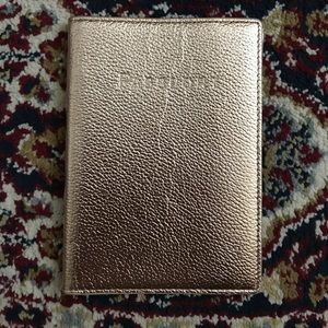 Rose Gold Genuine Leather Passport Holder J. Crew