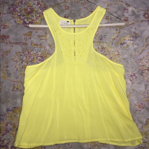 Yellow LA hearts tank top - NWOT!!! 💛 - Picture 1 of 4