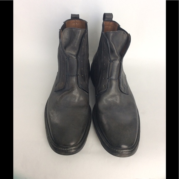 John Varvatos Gray Norvegian Boots