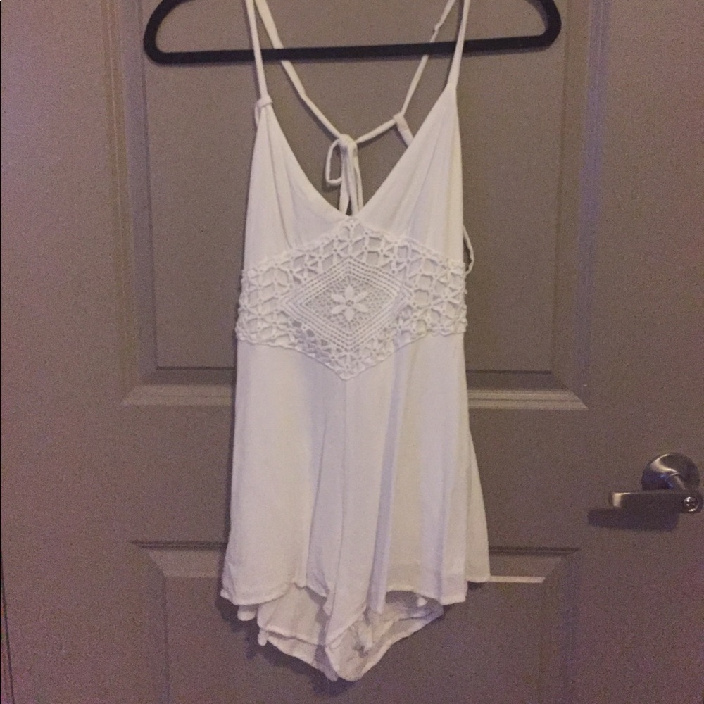 White Lace Romper