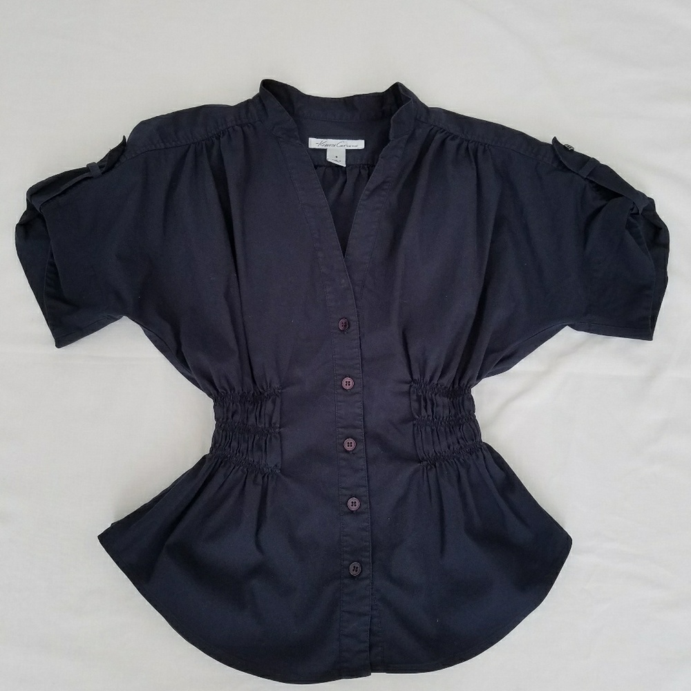 Kenneth Cole stylish dark navy top
