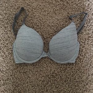 VS PINK 34B grey marble bra