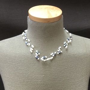 Floating Pearl Necklace 3 Strand