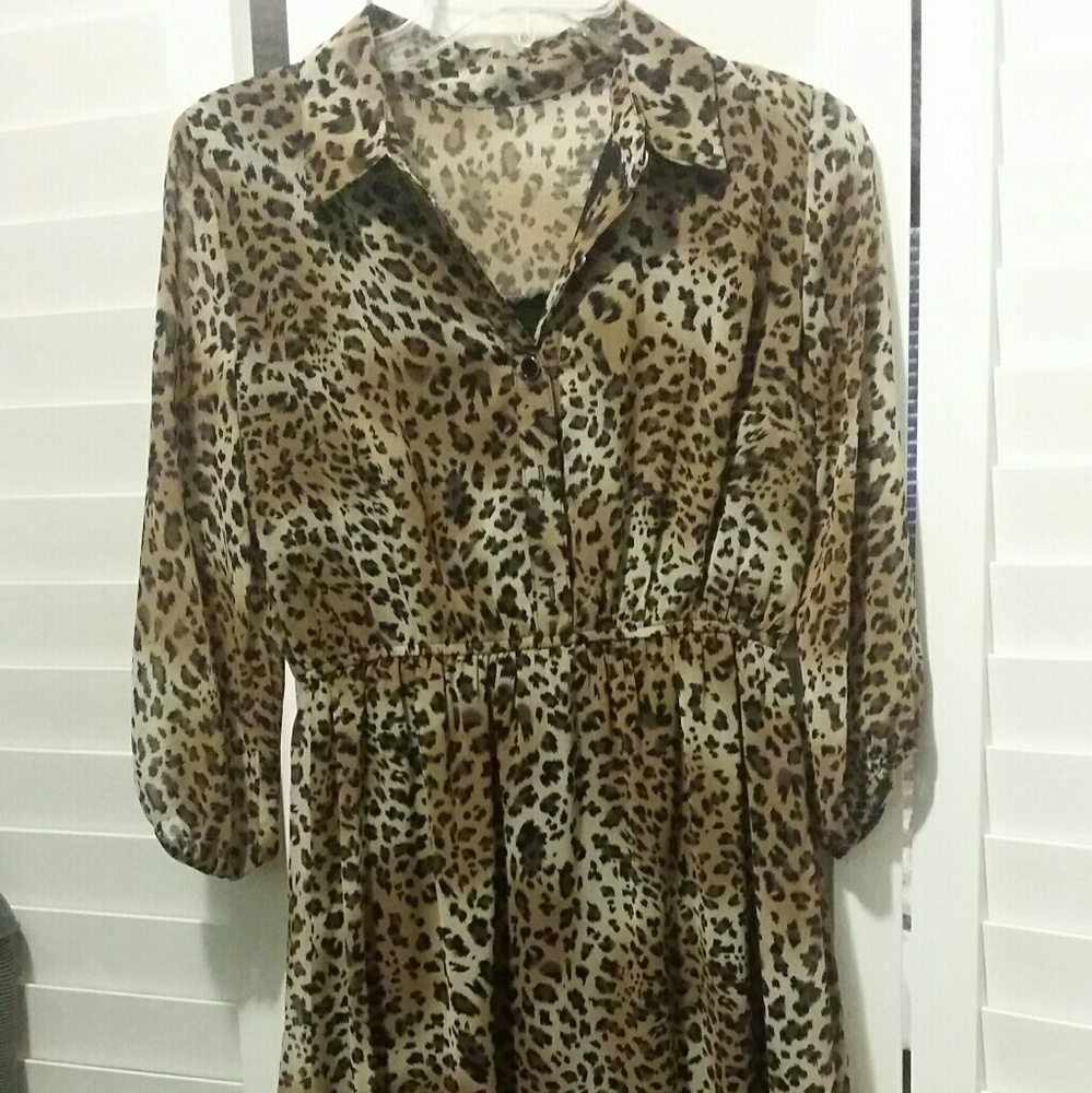 Animal print dress