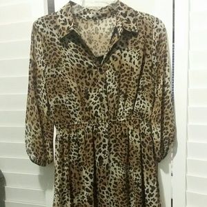 Animal print dress