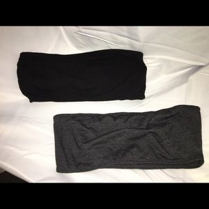 Bandeau Bra Charcoal colored 2X 3X NWT