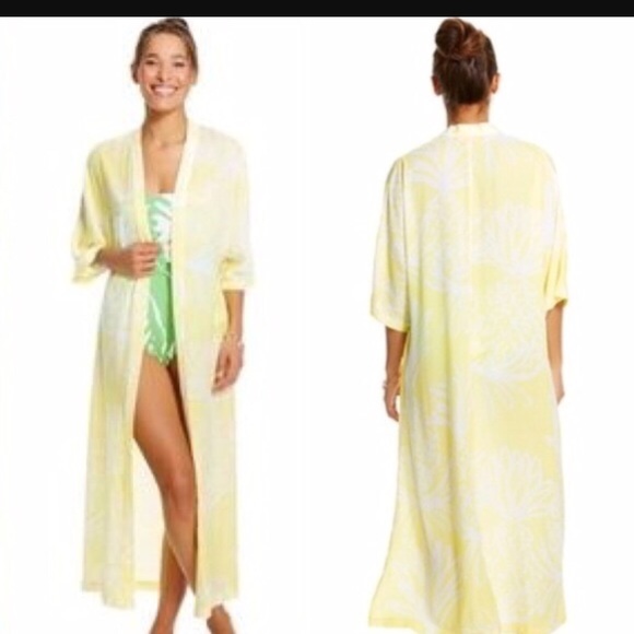Lilly Pulitzer For Target Pineapple Kimono/robe - Picture 1 of 6