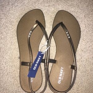 Gold rhinestone sandals from Old Navy!
