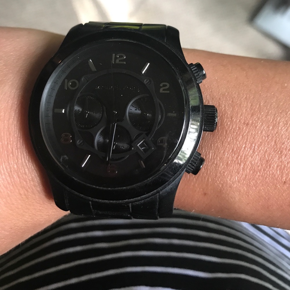 Michael Kors Watch Black Stainless Steel