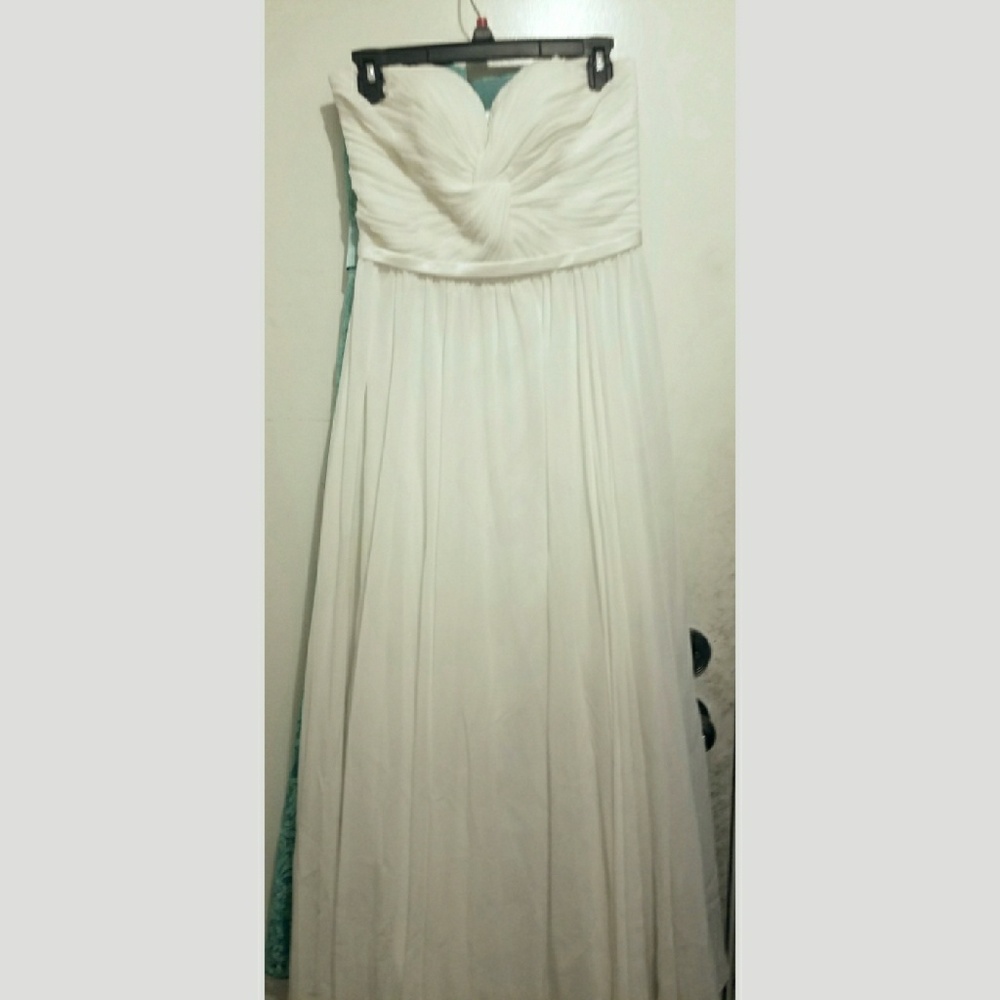 White Evening / Formal Gown w Corset