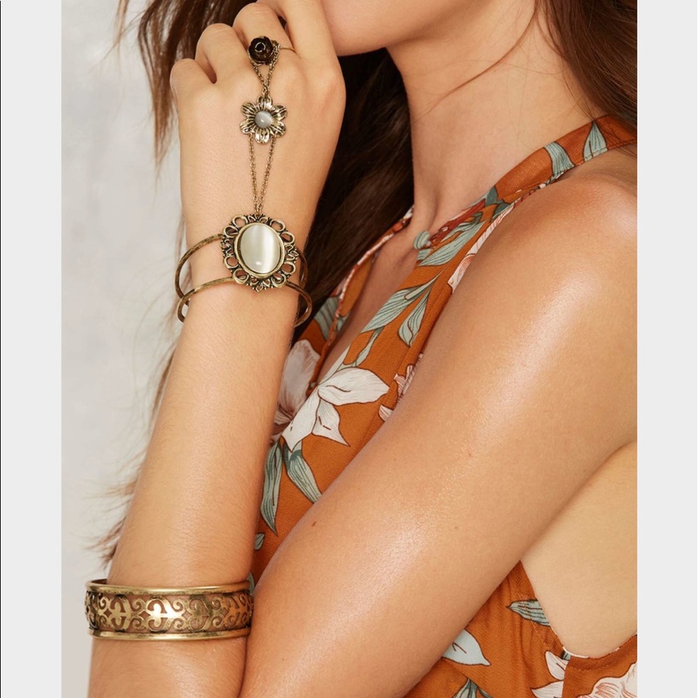 Nasty Gal Metallic Admiralty 2-pc Bracelet Set
