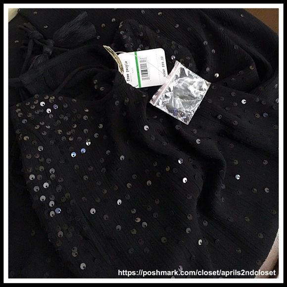 FREE PEOPLE Black Embellished Slip Dress - Picture 5 of 7