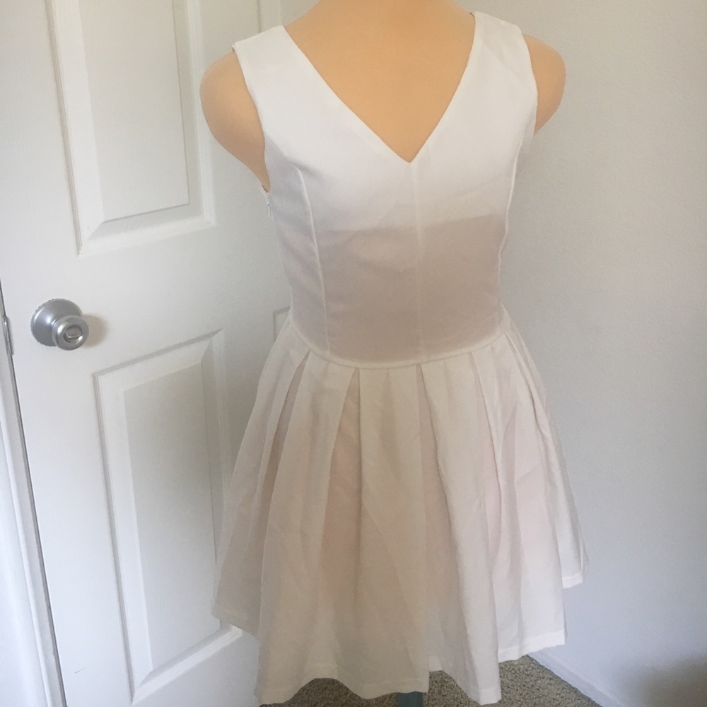 NWT Japanese white pinafore dress Size S