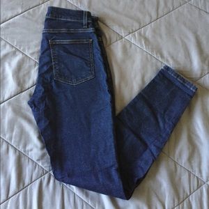 American Apparel Dark Wash Pencil Jeans