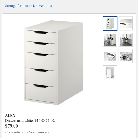 ikea other alex drawer