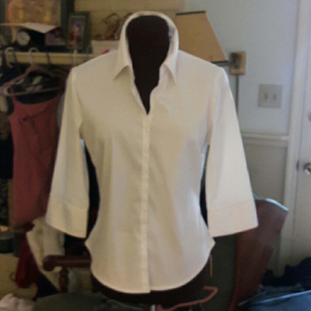 White shirt for white sale. WHITE SALE JULY 12!!!