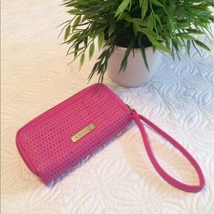 Pink Nine West wristlet