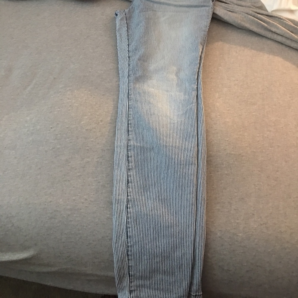 Pinstripe Jeans