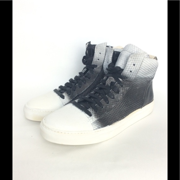 John Varvatos Black/White Ombre Sneakers