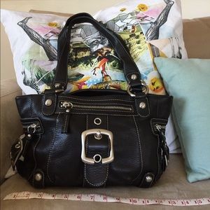 B. Makowsky Leather Satchel