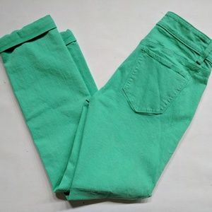 ANN TAYLOR Green Ankle Jeans Size 4P