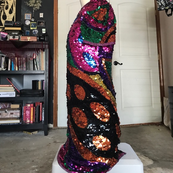 Multi colored sequin dress - Picture 4 of 4