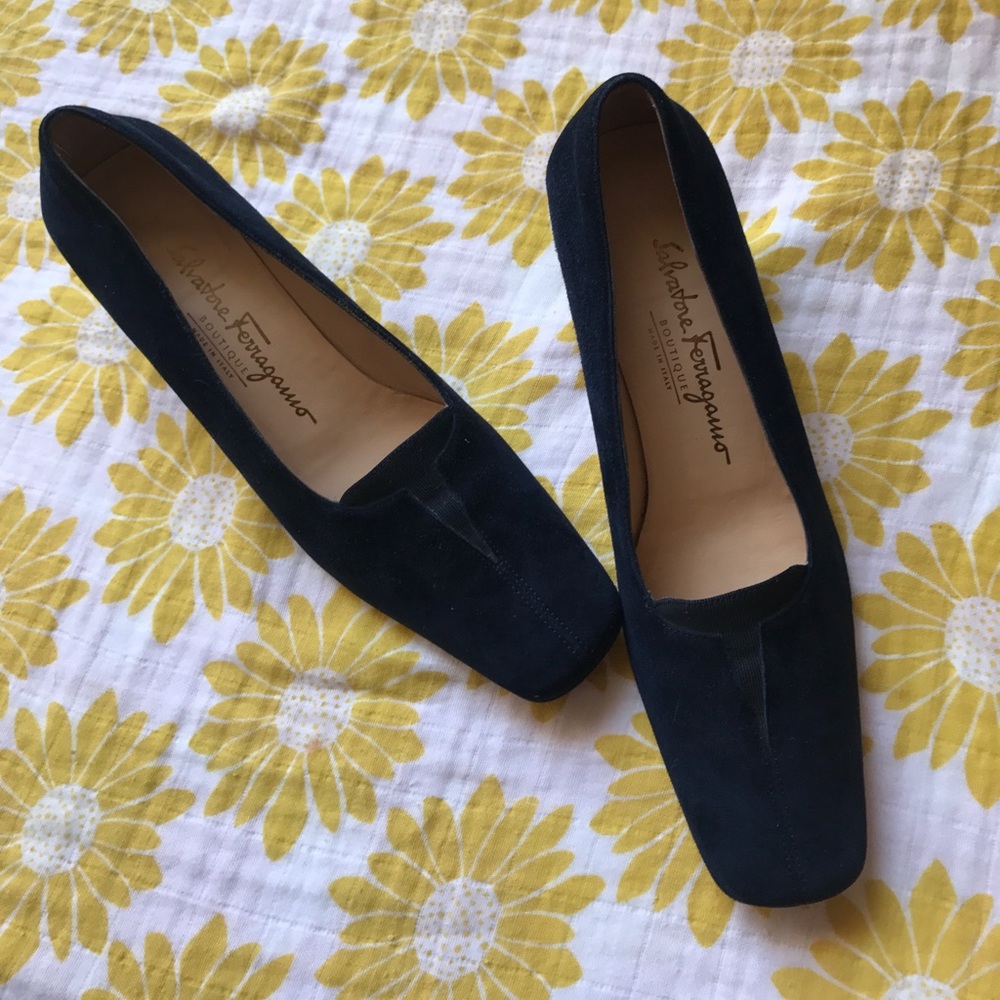 Salvatore Ferragamo suede leather shoes